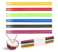 12 pairs Drumsticks, High-Quality 16 Inch 5A Nylon Drum Sticks, Non-slip Drumsticks Perfect for Practice, Performance and Relaxation, Available in Vibrant Assorted 6 Colors by KUKLIPJIM