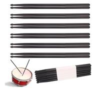12 pairs Drumsticks, High-Quality 5A Drum Sticks, Non-slip Drumsticks Perfect for Practice, Performance and Relaxation, Available in Vibrant Assorted Black by KUKLIPJIM