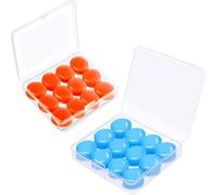 12 Pairs Ear Plugs Silicone, Moldable Waterproof Silicone Earplugs for Sleeping Swimming Studying Traveling