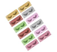 12 Pairs Fake Eyelash Set False Lashes Imitated Marten Hair #100 | Falsify Lashes, Stage Performances and Daily Daytime Use, Easy to Wear and Install, Natural Art Eyelashes