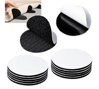 12 Pairs Hook and Loop Dots 50mm Double Sided Car Mat Sticky Pads