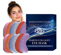 12 Pairs Hydrogel Eye Patches for Women & Men, Cooling Hydration for Tired | Colourful under-eye masks with marine collagen and caviar extract for dry-looking skin, pre-makeup, travel and daily care