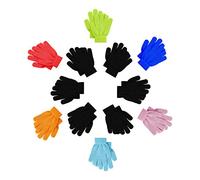 12 Pairs Kids Winter Gloves, Children Bulk Pack Fun Colorful Cute Magic Glove for Boys & Girls, Assorted #1, 2-6 Years