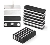 12 Pairs Magnetic Curtain Closure, Blackout Blind Accessory for Window Blinds Curtain Closure with Adhesive Curtain Magnets Clips for Blackout Curtains