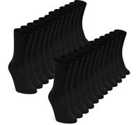 12 Pairs Mens 100% Cotton Socks, Plain Cotton Socks for Men Women Comfortable Suitable for Work & Casual Wear, Breathable, Stain Resistant, Durable Men's Smart Dress Socks, Black, UK 10-13