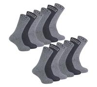 12 Pairs Mens Cushioned Crew Hiking Socks | Sock Snob | Breathable Walking Boot Socks