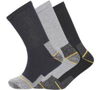 12 Pairs Mens Heavy Duty Work Socks Shoe Size 6-11 Safety/Steel Toe Boot Socks (Black/Navy/Grey)
