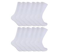 12 Pairs Mens Thermal Diabetic Socks | Sock Snob | Non Elastic Extra Wide Diabetic Socks for Poor Circulation (6-11, White)
