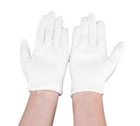 12 Pairs Non-Slip Work Gloves Etiquette Cooling Gloves Workshop Labor White