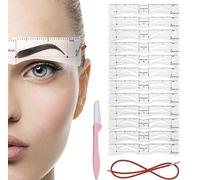 12 pairs of eyebrow stencils + eyebrow shaper + holder, set for perfect brow styling without previous knowledge