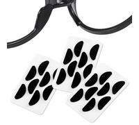 12 Pairs of Eyeglass Nose Pads, Self Adhesive Nose Pads, Non Slip Foam Eyeglass Nose Pads, Soft Foam D Shaped Non Slip Nose Pads, for Sunglass (Black)