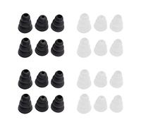 12 pairs of silicone earplugs, three layers of silicone sound insulation earplugs, noise isolation, earphone replacement plugs, suitable for most earphones (3 sizes, S/M/L)