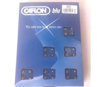 12 PAIRS OF TITANIUM CAFLON APRIL CRYSTAL STUDS
