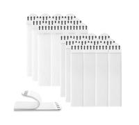 12 Pairs Picture Hanging Strips - Photo Frame Stickers, Heavy Duty Wall Hanging Strip, Adhesive Hook Loop Mounting Tapes for Pictures and Photos Frame Hanging and Christmas Decorations (19mm*92mm)