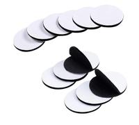 12 Pairs Round Sticky Pads with Velcro, 10 CM Double Sided Sticky Pad Dots, Heavy Duty Hook and Loop Tapes, Self Adhesive Dots Tape for Furniture Fixing, Party Decoration, Craft DIY