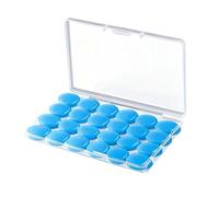 12 Pairs Silicone Ear Plugs, Reusable Waterproof Moldable SNR 27dB Noise Cancelling Earplugs for Sleeping, Shooting, Airplanes, Studying (Blue)