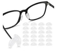 12 Pairs Silicone Nose Pads, 15x7x1mm Soft Anti Slip Glasses Nose Grips, Spectacle Nose Pads, Comfort Pressure Relief Eyeglass Nose Pads for Prescription Glasses Sunglasses Plastic Frames