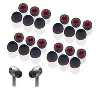 12 Pairs Silicone Replacement Earbud Tips with Noise Reduction Hole, Soft Silicone Ear Tips, 4 Different Size Ear Tips for Airpods Pro with Storage(Grey-Red, S/M/L)