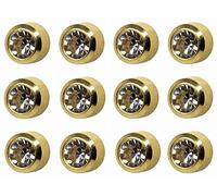 12 Pairs Studex April/Crystal Mini 2mm Gold Plated Bezel Setting Ear Piercing Stud Earrings Birthstone