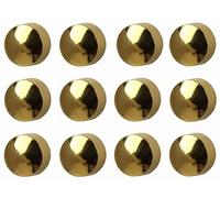12 Pairs Studex Mini 2mm Traditional Plain Ball Gold Plated Bezel Setting Ear Piercing Stud Earrings