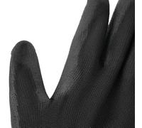 12 Pairs Work Gloves with PU Safety Coating and Nylon Fabric, Featuring Knit Cuffs for Secure Grip and Dustproof Performance in Various Work Settings (L)