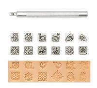12 Pattern Leather Stamping Set, Sturdy Kirsite, Twelve Tangcao