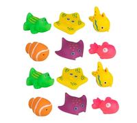 12 Pc Cat Pool Toy, Interactive Cat Fish, Portable Summer Water Toys For Pet, Squeaky Floating Pool Toy 6 Pieces For Puppy And Bath Time Fun Reduce Boredom