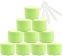 12 PC Empty 50ml Pink Plastic Cosmetic Jars with Screw Lid, 50g Small Pot with Inner Linner for Cosmetic Travel Gel Lip Balm + 5X Spatula(Groen,100ml)