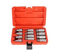 12 Pcs 1/2 Inch Drive Impact Hex Bit Socket Set H5-H22 Hexagon Wrench Sockets Set Hand Tools Accessories