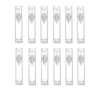12 Pcs 10ml Plastic Travel Bottles for Toiletries Leak Proof Airless Pump Bottles Travel Containers Cosmetic Jars Great for Travel and Sampling