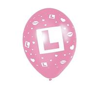 12 pcs 11" L Plate Pink Coloured Balloons Girls Night Out Party Decorations