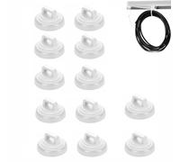 12 PCS 19mm Magnetic Zip Tie Bases, Holds 15lbs Cable Organiser