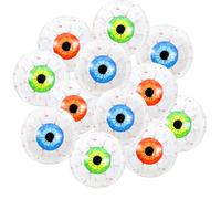 12 Pcs 22 Inches Halloween Eyeball Balloons Large 4D Inflatable Foil Balloons White Foil Mylar Scary Eye Balloons Red Blue Green Eyeball for Halloween Indoor Outdoor Party Decorations