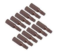 12 Pcs 25 mm Long 1/4 Inch Hex Shank T25 Security Torx High Quantity Screwdriver Bits S2 High Alloy Steel