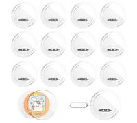 12 Pcs 3 Inch Clear Button Pins Acrylic Blank Badge, Bulk Clear Pins for Crafts for Picture, Make Your Own Buttons Badge Maker DIY Crafts Supplies