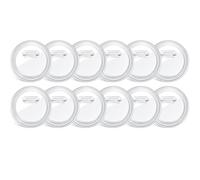 12 Pcs 3 Inch Clear Button Pins, Transparent Acrylic Blank Badges for DIY Crafts, Photo Insert Pin Badges for Custom Design, Make Your Own Badges Kit