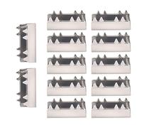 12 Pcs 3D Printer Belt Clamps Crimp Style Open Belt Clips Open End Timing Belts Clamps for 3D Printer Timing Belts