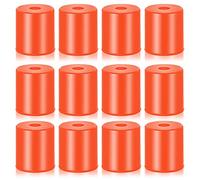 12 Pcs 3D Printer Heatbed Parts Silicone Leveling Solid Bed Mount Heat Resistant 3D Printer Parts Stable Heat Buffer Silicone Heat Bed Parts Compatible with CR-10 Ender 3 Bottom Connect, Brown