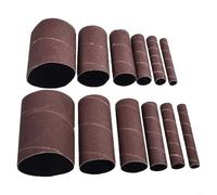 12 Pcs 4.5 in Sanding Drum Sleeves Kit with 80# and 120# Grit - Alumina Abrasive for Oscillating Spindle Sanders, Compatible with Wood, Metal, for Pla
