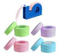 12 Pcs 4 Color Eyelash Tape with 1 Pcs Eyelash Tape Cutter Non-woven Fabric Breathable Adhesive Eyelash Tape for Lash Extension Supply Lash Beauty Auxiliary Tools