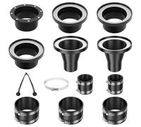 12 Pcs 4 Inch Magnetic Dust Collection Fittings with Interlock One-to-Multi Magnetic Dust Collection Starter Kit for Vac Hose & Shop Vacuums Fast Connect to Machine Port
