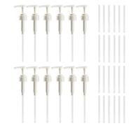 12 PCS 5L Pump Dispensers, Bulk Set for Soap Dispenser Pump, 5 Litre Pump Dispenser with Tube, Ideal for Liquids in Kitchens, Washrooms, Commercial Use