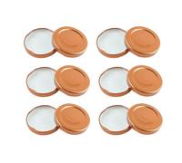 12 Pcs 63mm Twist-Off Replacement Jam Jar Lids, Reusable Jar Lids for Homemade Jam Preserves Storage in Kitchen (Bronze)