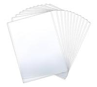 12 Pcs 8 1/2" x 11" Rigid Print Protectors - Clear Toploaders - Hard Plastic Document & Photo Sleeves - Birth Certificate Protector