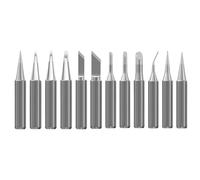 12 Pcs 900M Soldering Iron Tips Copper Replacement Solder Tips for Atten, Hakko, Quick, Yihua, Ryobi, and More Soldering Stations and Guns Lead-Free 900M-T Solder Tip Set Welding Equipment Accessory