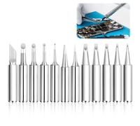 12 PCS 900m Soldering Iron Tips Set for Hakko Yihua Atten Quick Ryobi Soldering Station Guns Solder Iron Tip Replacement for Welding Equipment & Electronic Repairs Accessories