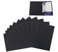 12 Pcs A4 Kraft Paper Document File Folder, Presentation Holder Project Folders Organiser Storage Folder with Cards Slot Paperwork Organizer Set for Office School Business Home Conference