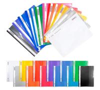 12 Pcs A4 Presentation File Folder Flexible Project Organiser for School Office Business College Study