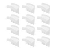12 Pcs Adhesive Hat Hooks for Wall,Multifunctional Cap Holder,No Drilling Heavy Duty Hat Rack for Wall,Strong Durable Baseball Cap Organizer,Perfect Door,Closet,Entryway,Office,Bedroom (White)