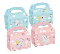 12 Pcs Adorable Elephant Themed Gift Box Set with 4 Charming Designs, Featuring Cute Elephants, Clouds, and Stars, Suitable Present Packaging for Various Recipients on Multiple Occasions